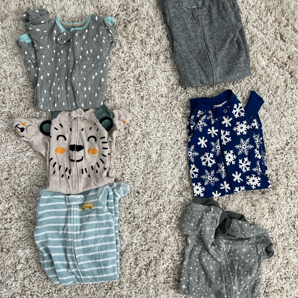 6 Month Footed Pajamas